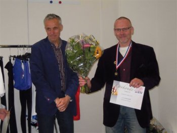 André 1 ste op de marathon M45+ van avVN 2013.